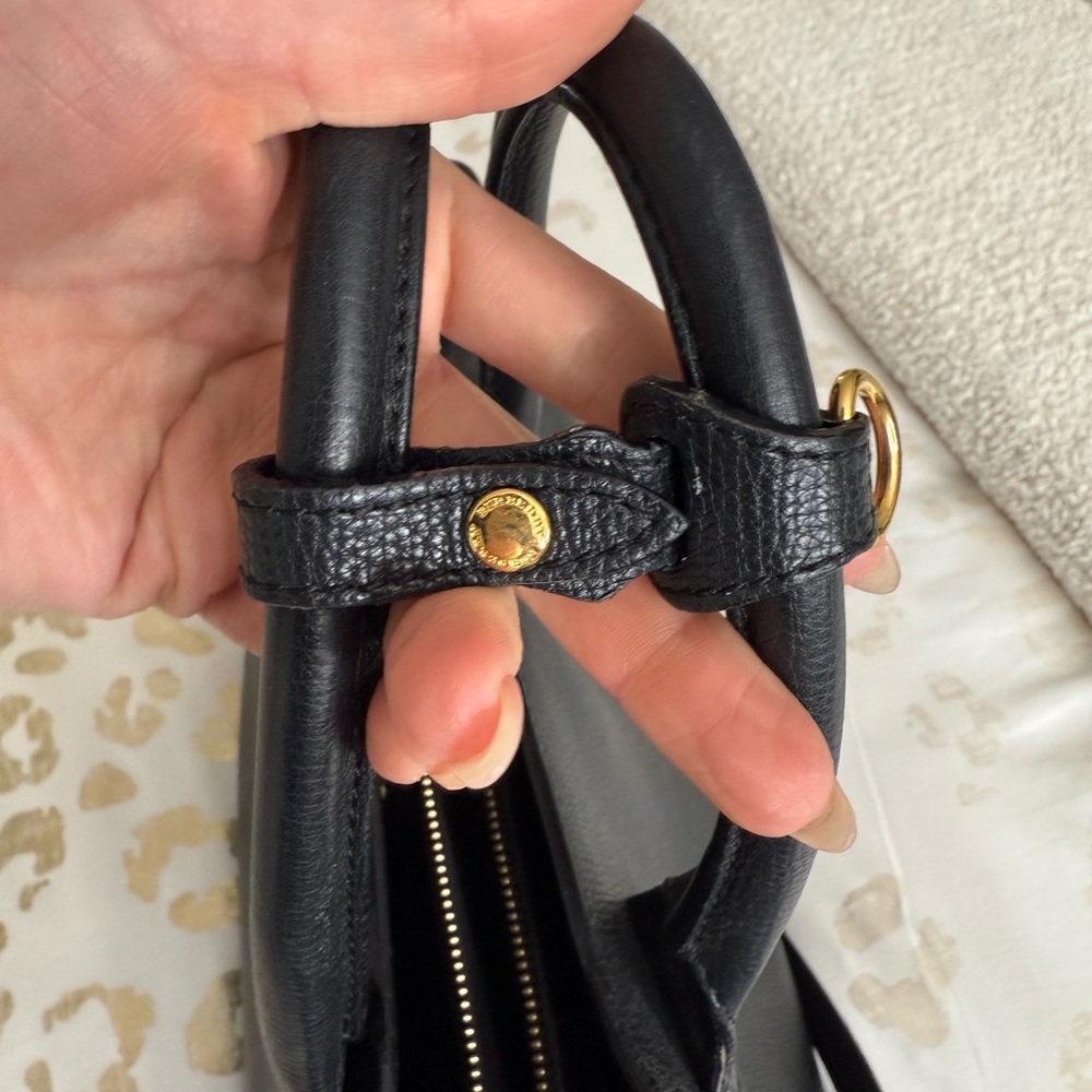 Burberry Black Leather Satchel - Picture 10 of 16